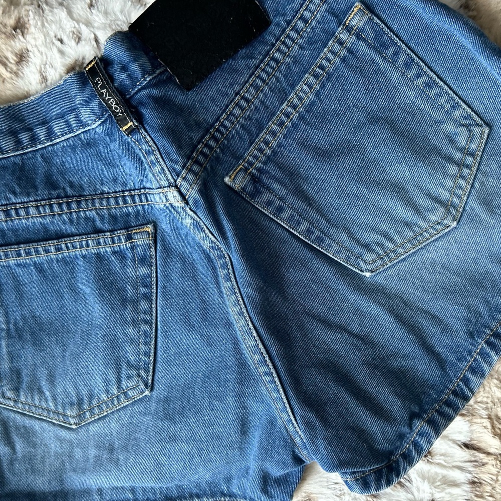 VINTAGE playboy denim shorts size 5 women’s jeans